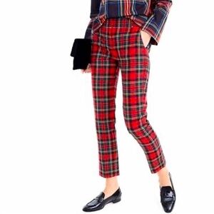 J Crew Cameron Tartan Plaid Pants Sz. 10